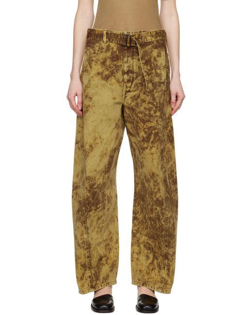 Lemaire Multicolor Twisted Belted Jeans