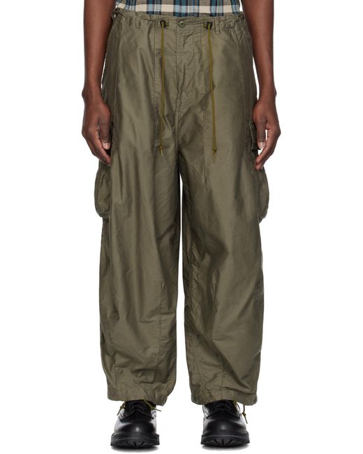 Needles Green Khaki H.D. Cargo Pants for men