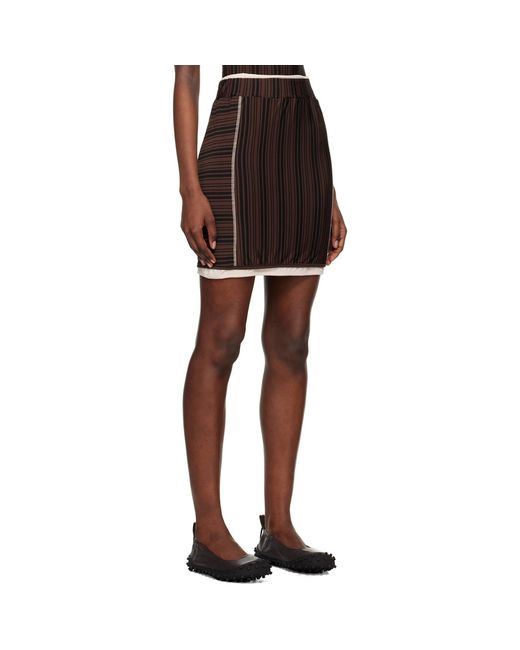 Sunnei Black Doppia Mini Skirt