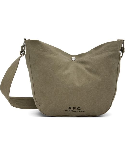 A.P.C. Green Journal Satchel