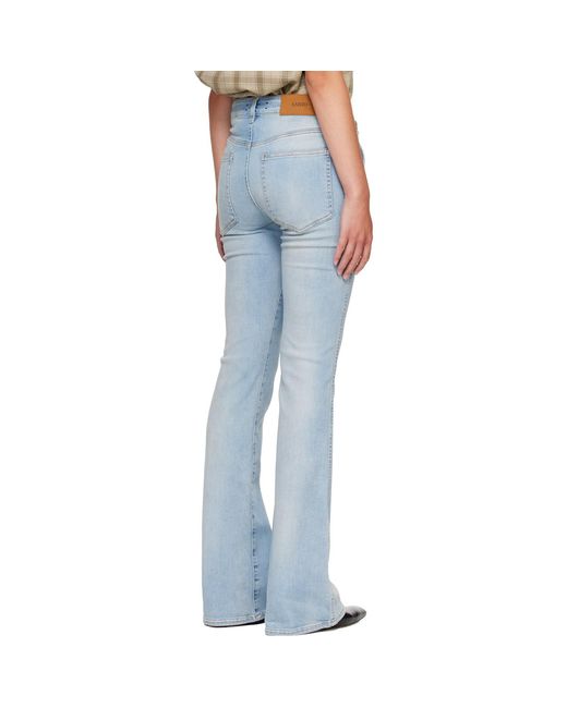 Amiri Blue Skinny Flare Jeans