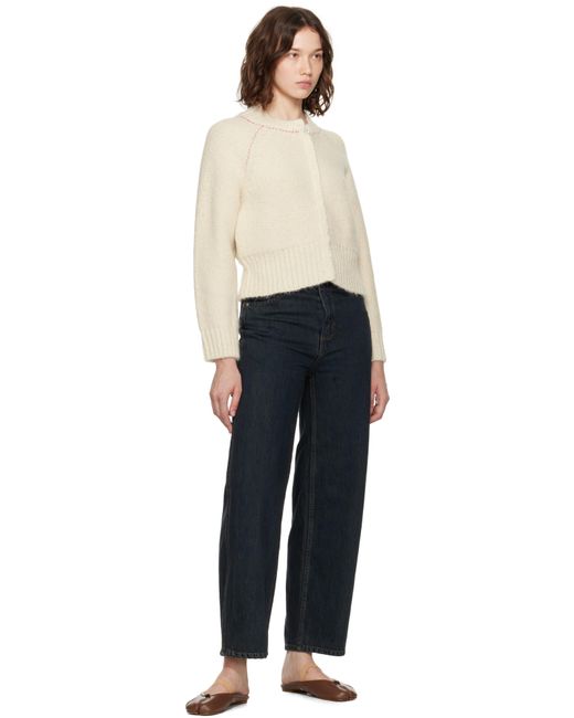 Eckhaus Latta Black Off- Fisherman's Bomber Cardigan