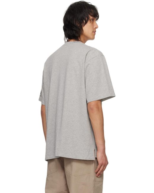 Enginee garments t-shirt 'absurdist' gris Engineered Garments pour homme en coloris Gray