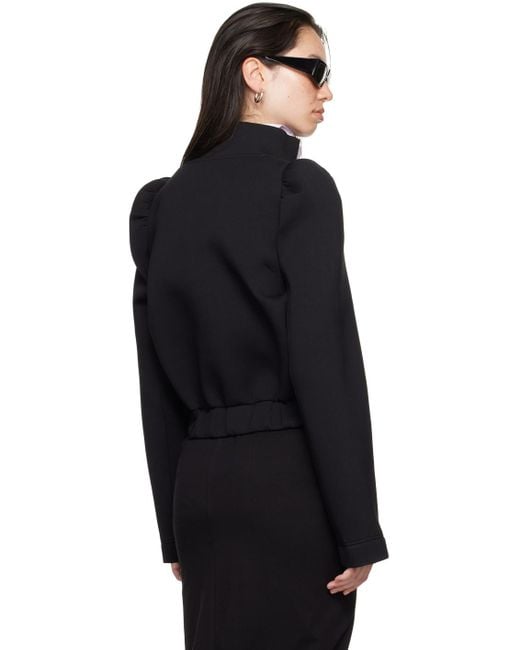 Dries Van Noten Black Zip Cotton Jacket