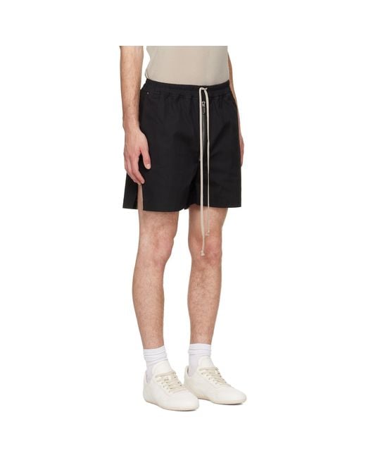 Rick Owens Black Tower Bela Boxer Shorts for men