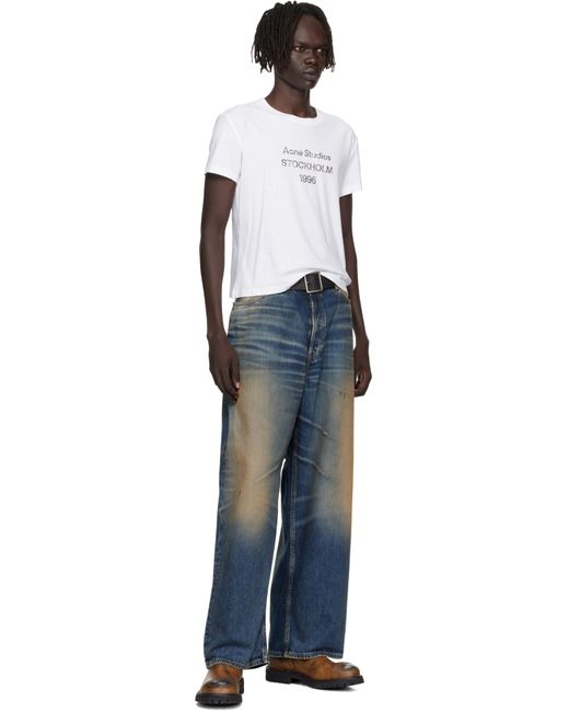 メンズ Acne ブルー 2023 ルーズフィット ジーンズ Black