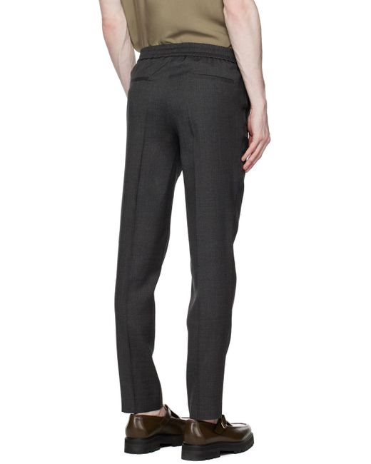 Harmony Black Grey Paolo Trousers for men