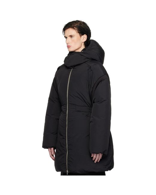 HELIOT EMIL Black Fortress Down Jacket for men