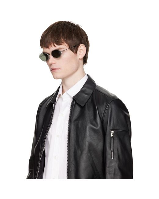 Gucci Black Gg Logo Tiny Sunglasses for men