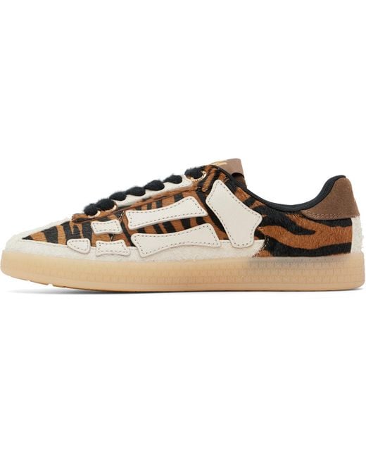 Amiri Black Zebra Pacific Bones Sneakers