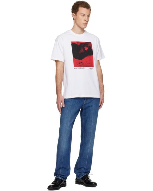 Givenchy White Regular Fit T-Shirt for men