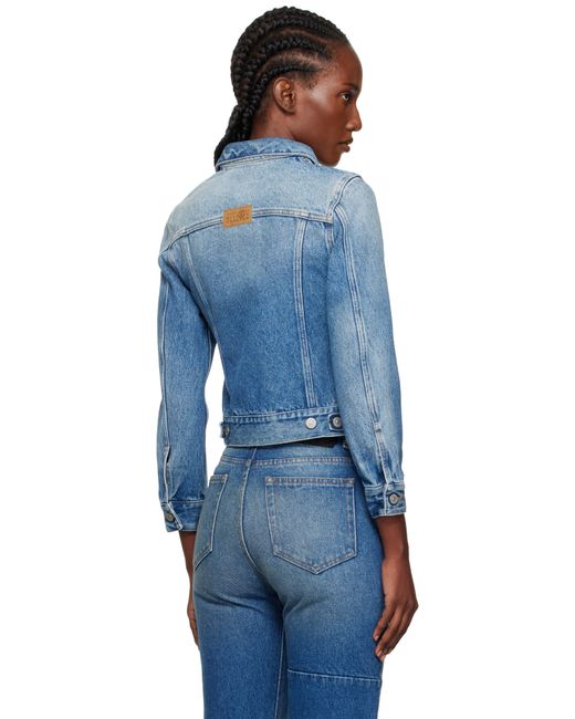 MM6 by Maison Margiela Blue Reversed Denim Jacket