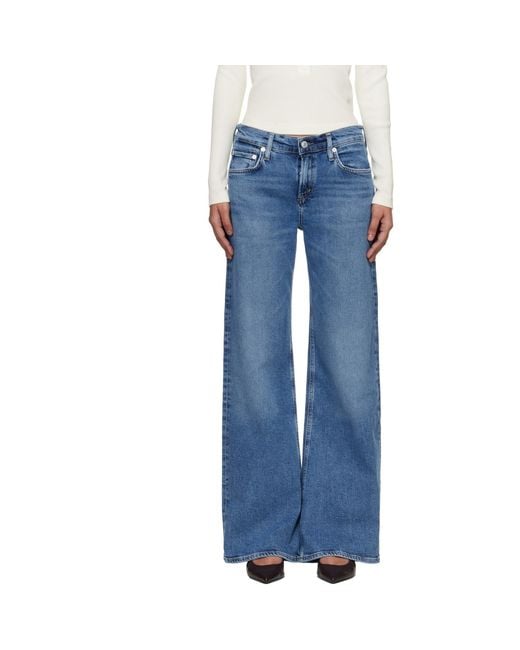 Citizens of Humanity Blue Nora Trouser Leg Jeans