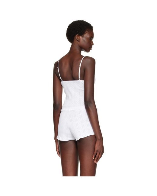 Cou Cou White 'The Long Cami' Camisole