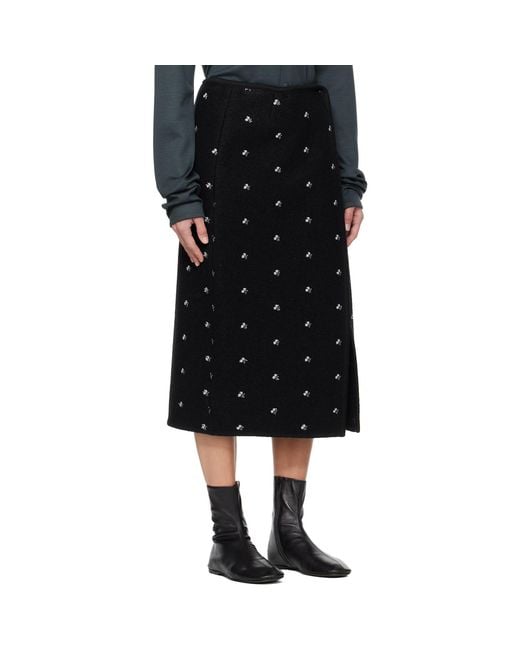 Rier Black Walker Midi Skirt