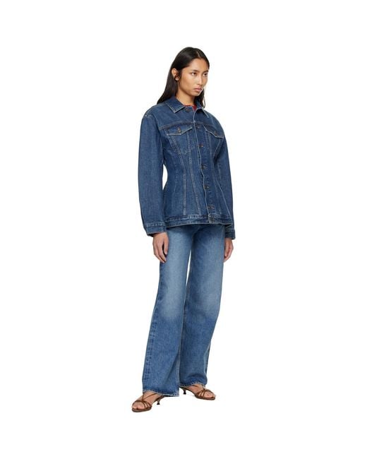 Agolde Blue Myra Denim Jacket