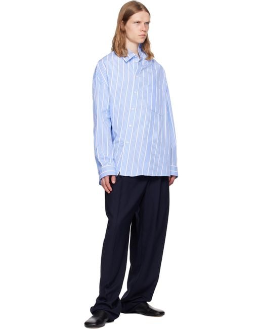 Jacquemus Blue Cotton Shirt for men