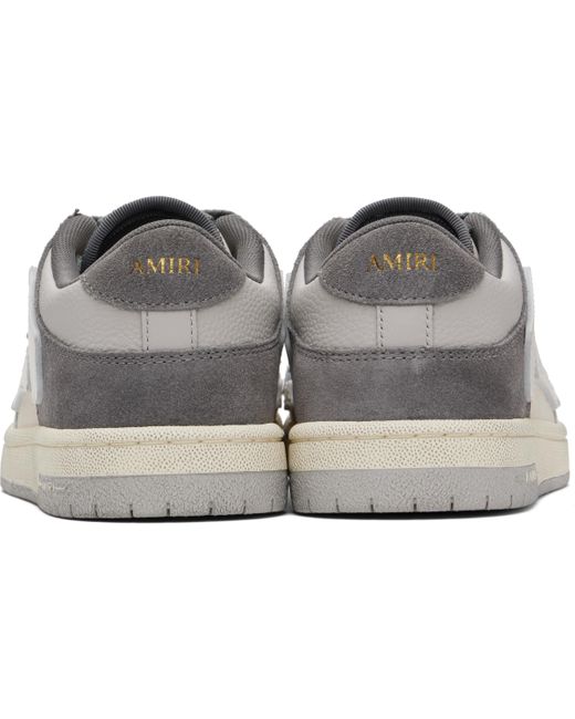 Amiri Black Distressed Skel Top Low Sneakers for men