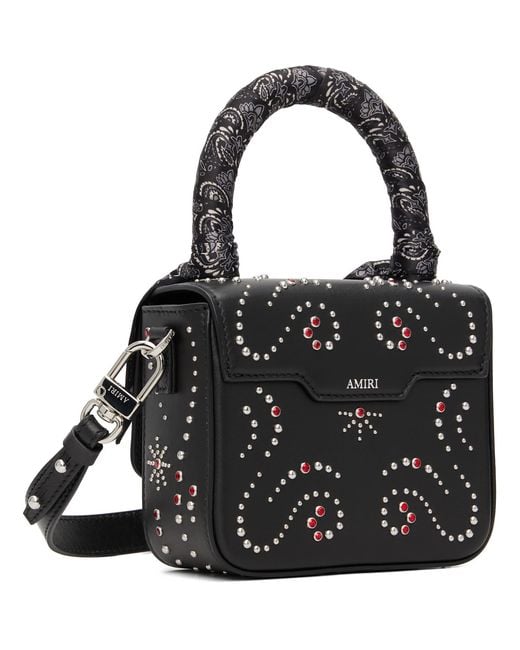 Amiri Black Micro Ma Stud Bag
