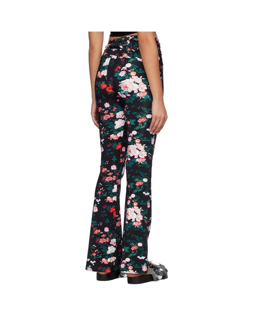 Rabanne Blue Black Printed Trousers