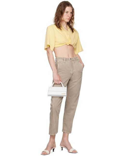 Jacquemus La Casaコレクション Le T-shirt Bahia Court トップス Natural