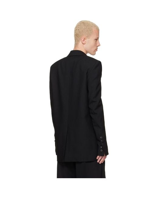 Rick Owens Black Tower Concordian Blazer for men