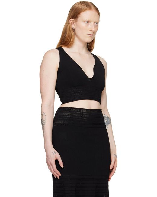 Camisole Noire À Col En V Modifié Victoria Beckham en coloris Black