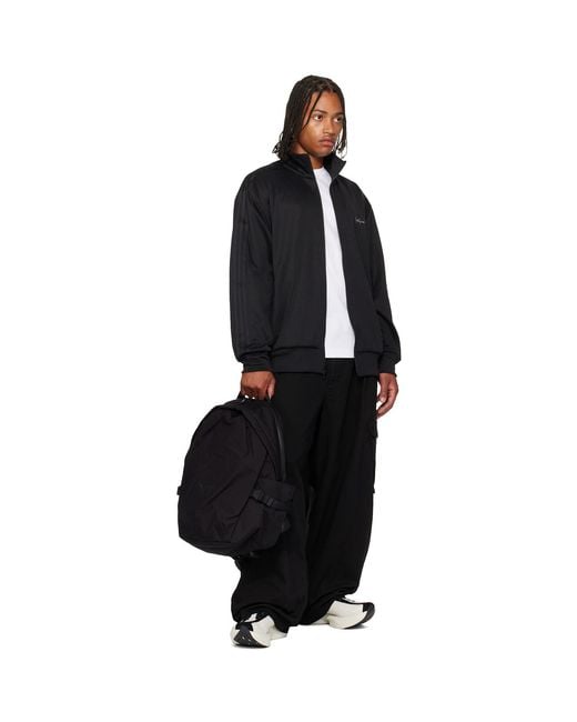 Y-3 Black Staple Backpack for men