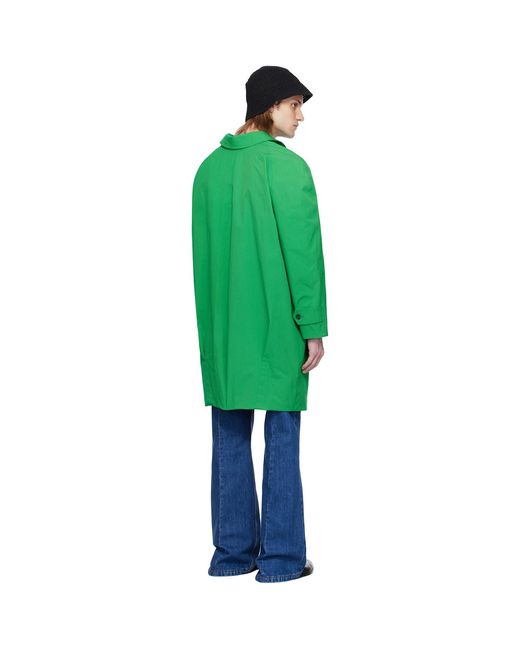 Bally Green Twill Coat for men