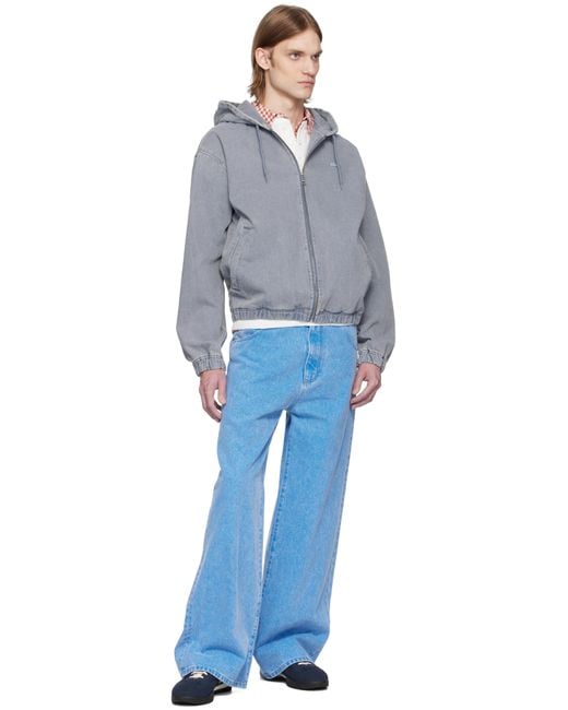 ★OY★P.L WASHED DENIM HOODED JACKET - BLUE★正規品/直送料込 Lacoste Washed Effect Hooded Denim Jacket in Blue for Men | Lyst
