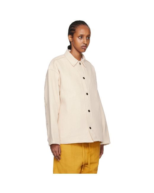 AIREI White Off- Raw Edge Jacket