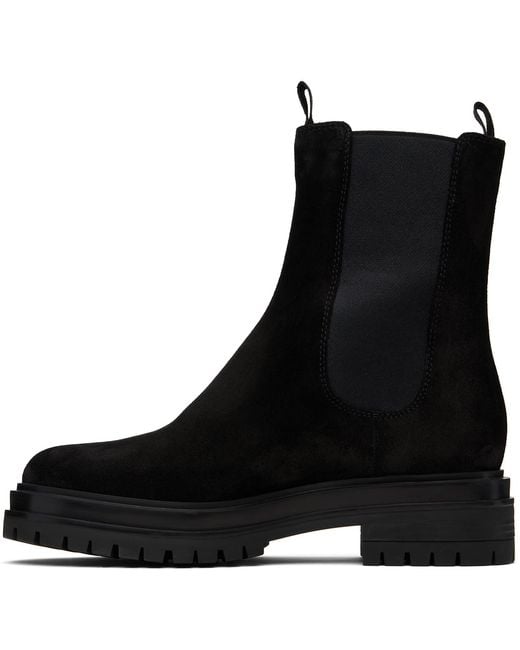Gianvito Rossi Black Chester Chelsea Boots