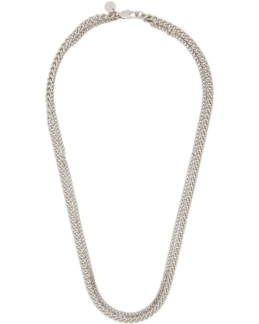 A.P.C. Multicolor . Silver Lois Necklace for men