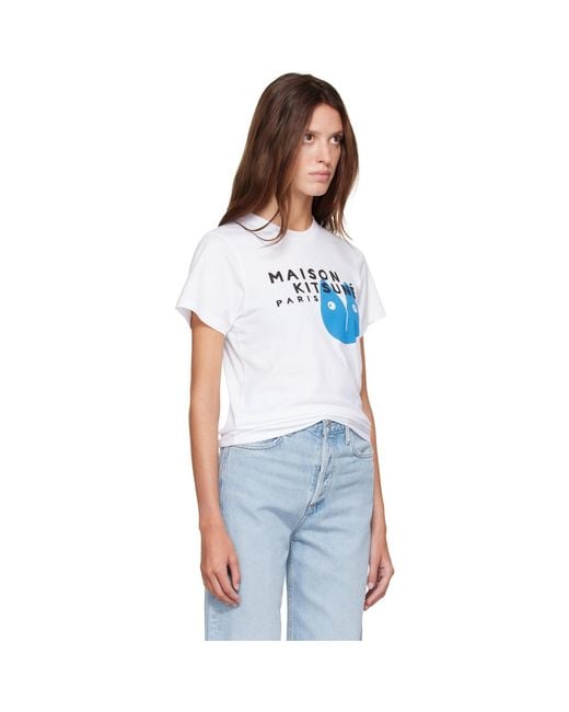 Maison Kitsuné Blue Fortune Fox Standard T-Shirt