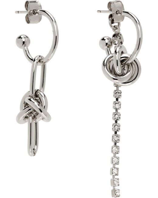 Justine Clenquet White Daria Crystal Earrings