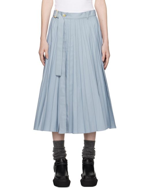 SACAI ブルーハンカチーフヘム ミニワンピース2 SACAI ブルーハンカチーフヘム ミニワンピース2