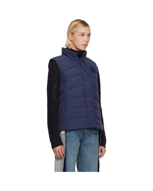 Canada Goose Blue Freestyle Tonal Label Vest