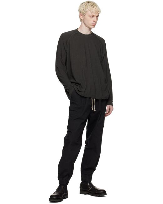 Jan Jan Van Essche Black O-project Long Sleeve T-shirt for men
