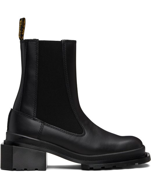 Dr. Martens Black Maybole Square Toe Chelsea Boots