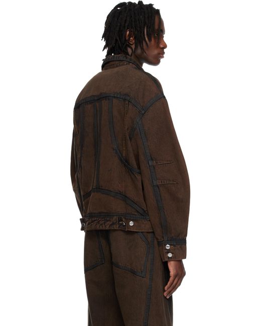 Eckhaus Latta Black El Redux Denim Jacket for men