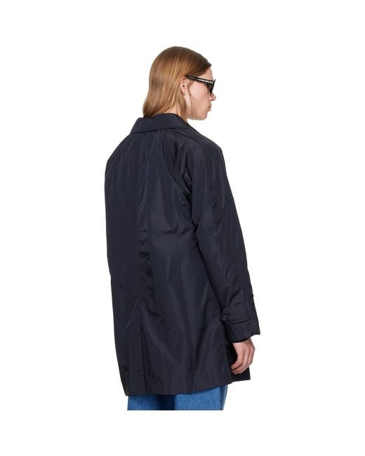 Burberry Blue Ridgewood Coat for men