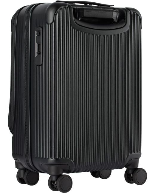 Master Piece Black Trolley Suitcase, 34L for men