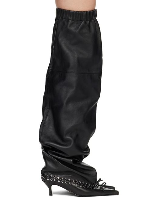 all in Black Level Thigh Soft Tall Boots