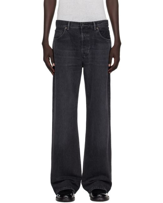 メンズ Acne ブラック 2021M レギュラーフィット ジーンズ Black