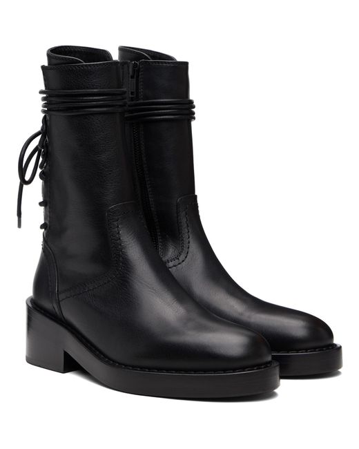 Ann Demeulemeester Black Heiko Boots for men