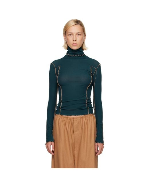 Baserange Blue Omato Turtleneck