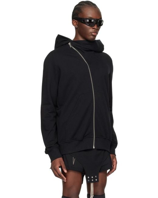 Rick Owens Black Champion Edition Mountain Hoodie for men