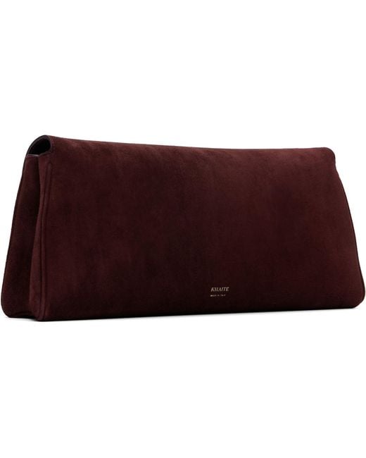 Khaite Red Burgundy Audrey Clutch