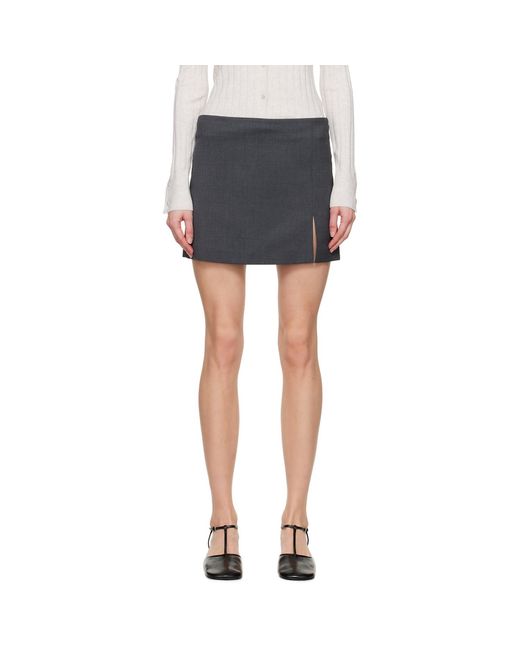 Filippa K Black Tailored Miniskirt