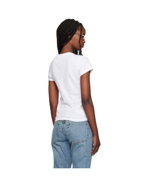 Re/done Black Hanes Edition 1960S Slim T-Shirt